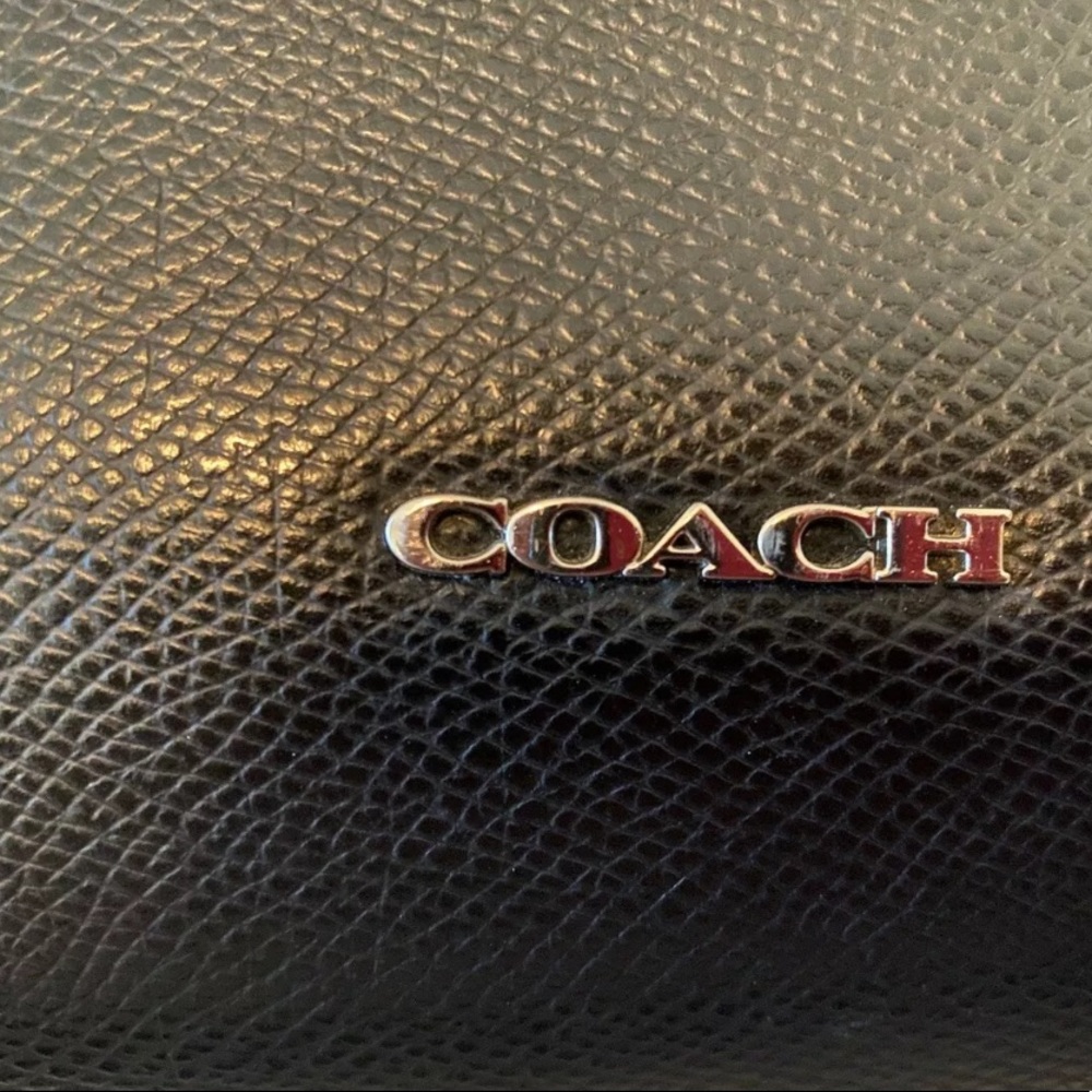 Coach Black Leather Crossbody Duffel Bag - Picture 5 of 5